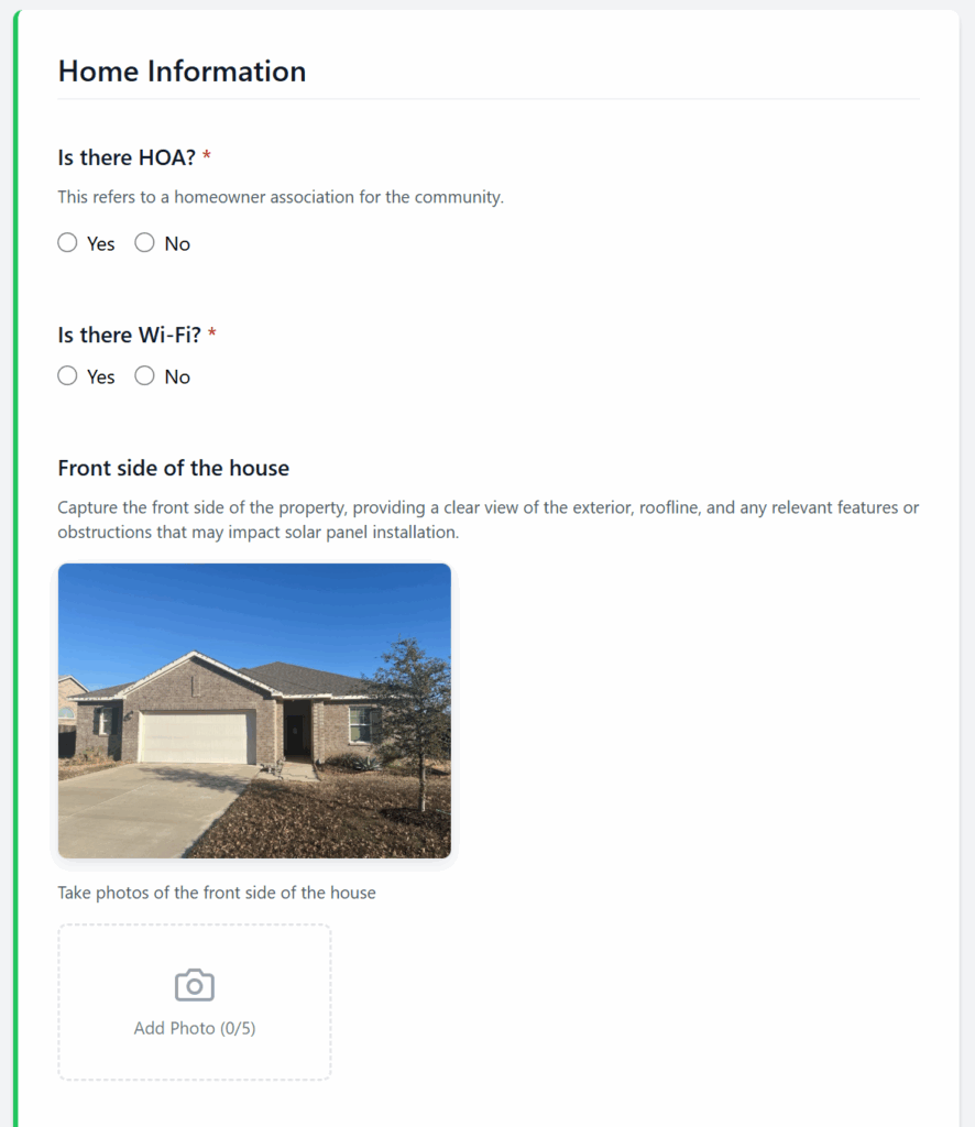 Home information