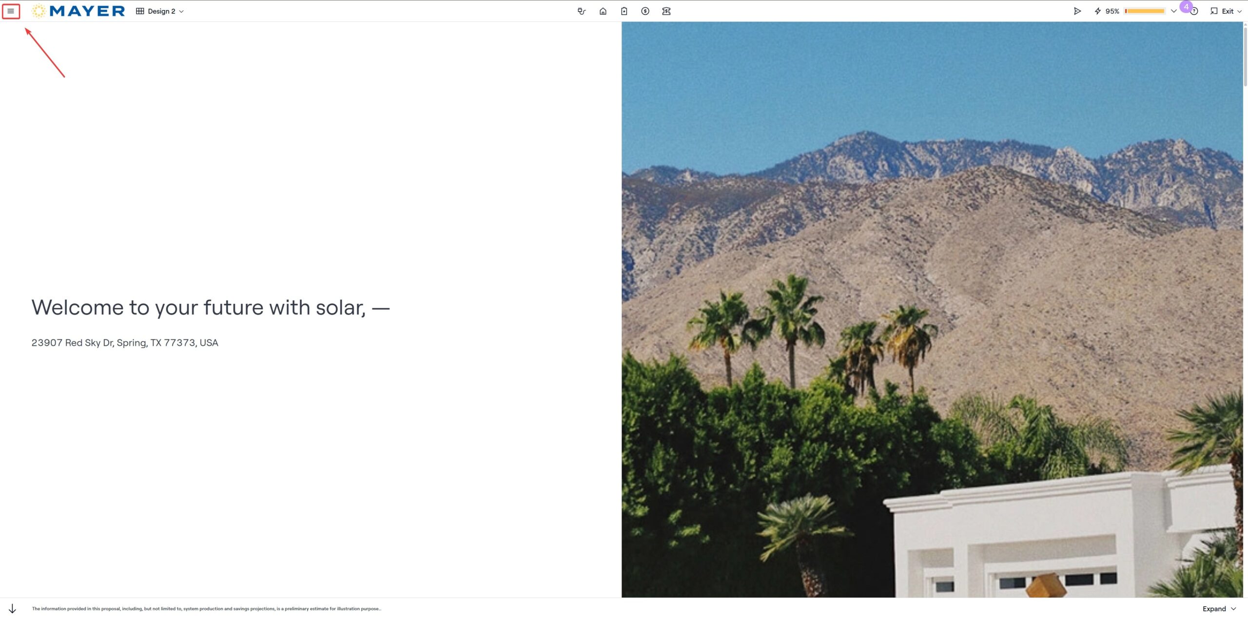 Sales Mode menu